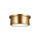 Kichler 52540BNB 2-Lights Brushed Natural Brass 120W Flush Mount