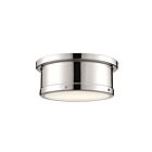 Kichler 52540PN 2-Lights Polished Nickel 120W Flush Mount