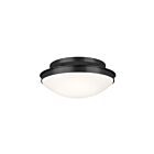 Kichler 52545BK 3-Lights Black 180W Flush Mount