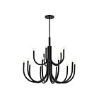 Kichler 52552BK 15-Lights Black 900W Chandelier