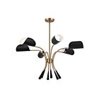 Kichler 52559CPZBK 6-Lights Champagne Bronze and Black 360W Chandelier