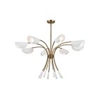 Kichler 52560CPZWH 8-Lights Champagne Bronze and White 480W Chandelier