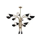 Kichler 52561CPZBK 12-Lights Champagne Bronze and Black 720W Chandelier