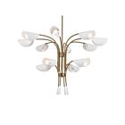 Kichler 52561CPZWH 12-Lights Champagne Bronze and White 720W Chandelier