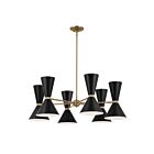 Kichler 52566CPZBK 12-Lights Champagne Bronze and Black 720W Chandelier