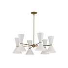 Kichler 52566CPZWH 12-Lights Champagne Bronze and White 720W Chandelier