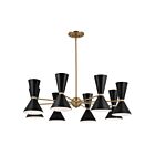 Kichler 52567CPZBK 16-Lights Champagne Bronze and Black 960W Chandelier