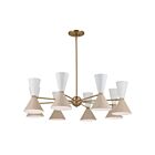 Kichler 52567CPZGRG 16-Lights Champagne Bronze and Greige 960W Chandelier