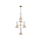 Kichler 52568CPZGRG 12-Lights Champagne Bronze and Greige 720W Chandelier