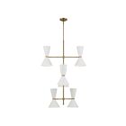 Kichler 52568CPZWH 12-Lights Champagne Bronze and White 720W Chandelier