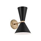 Kichler Phix 52570CPZBK 2-Lights Champagne Bronze/Black 60W Wall Sconce