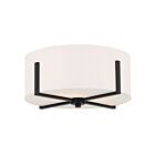 Kichler 52593BK 2-Lights Black 120W Flush Mount