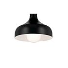 Kichler 52599BK 1-Light Black 60W Semi Flush Mount