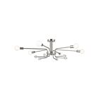 Kichler 52602PN 6-Lights 60W Polished Nickel Semi Flush Mount