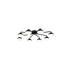Kichler 52608BK 8-Lights Black 32W Ceiling Light