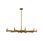 Kichler 52613NBR 10-Lights Natural Brass 600W Chandelier