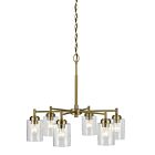 Kichler 52616NBR Winslow 6-Lights 450W Natural Brass Chandelier