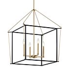 Kichler 52627CPZ Eisley 4-Lights 240W Champagne Bronze and Black Pendant 