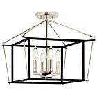 Kichler 52633PN 4-Lights Eisley 240W Semi-Flush Mount Ceiling Light