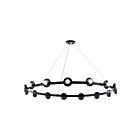Kichler Palta 52644BK 15-Lights Black 900W Cord Chandelier