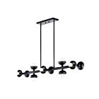 Kichler Palta 52645BK 10-Lights Black 600W Rod Chandelier
