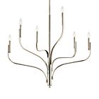 Kichler 52673PN Livadia 6-Lights 360W Polished Nickel Chandelier