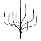Kichler 52675BK Livadia 8-Lights 480W Black Chandelier