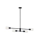 Kichler 52681BK 4-Lights 240W Black Chandelier