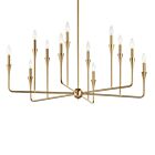 Kichler 52692CPZ Alvaro 12-Lights 720W Champagne Bronze Chandelier