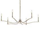 Kichler 52696PN Malene 6-Lights 360W Polished Nickel Chandelier