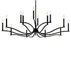Kichler 52698BK Malene 14-Lights 840W Black Chandelier