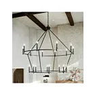 Kichler 52708BK Carrick 18-Lights 1080W Black Chandelier