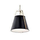 Kichler 52711BK Etcher 2-Lights 75W Black Pendant