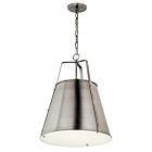 Kichler 52711CLP Etcher 2-Lights 150W Classic PeWter Pendant 