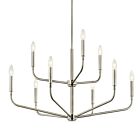Kichler 52720NI Madden 9-Lights 540W Brushed Nickel Chandelier