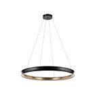 Kichler 52748BKLED Larousse 1-Light 105W Black LED Pendant