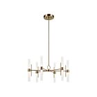 Kichler 52752CPZLED Riven 12-Lights 55W Champagne Bronze LED Chandelier