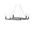 Kichler 52771BK Harpin 6-Lights 60W Black Chandelier