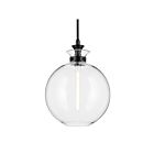 Kichler 52779BKCLR Laria 1-Light 100W Black Pendant