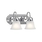 Kichler 5336CHS 2-Lights Chrome 100W Vanity Light