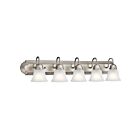 Kichler 5339NIS 5-Lights Brushed Nickel 100W Vanity Light