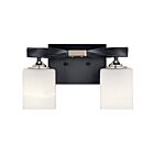 Kichler 55001BK 2-Lights Black 75W Vanity Light