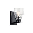 Kichler 55010BK 1-Light Black 75W Wall Sconce