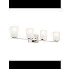 Kichler 55018NI 4-Lights Brushed Nickel 75W Vanity Light