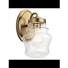 Kichler 55037CLZ 1-Light Classic Bronze 75W Wall Sconce