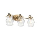 Kichler 55039CLZ 3-Lights Classic Bronze 75W Vanity Light