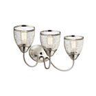Kichler 55043NI 3-Lights Brushed Nickel 75W Vanity Light