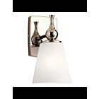 Kichler 55090PN 1-Light Polished Nickel 75W Vanity Light
