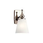 Kichler 55090PN 1-Light Polished Nickel 75W Vanity Light