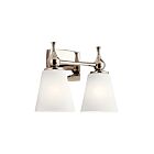 Kichler 55091PN 2-Lights Polished Nickel 75W Vanity Light